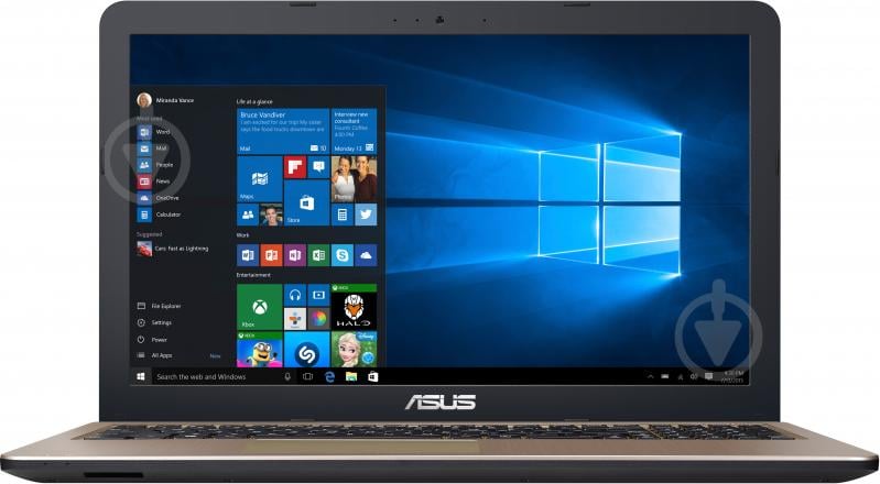 Ноутбук Asus X540YA-XO747D 15.6" (90NB0CN1-M11330) chocolate black - фото 1