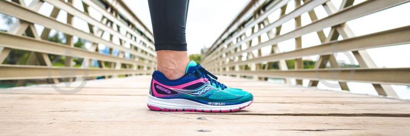 Кроссовки женские демисезонные Saucony GUIDE 10 10350-3s р.38 бирюзовые - фото 6