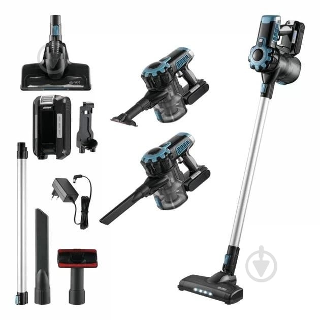 Пылесос аккумуляторный First FA-5541-4-BL black - фото 3