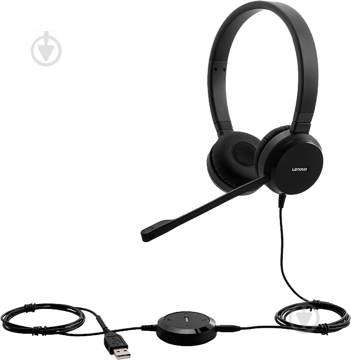 Наушники Lenovo Pro Wired Stereo VOIP Headset black (4XD0S92991) - фото 4