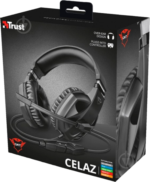 Наушники Trust GXT412 Celaz Gaming Multiplatform Headest black (23373) - фото 5