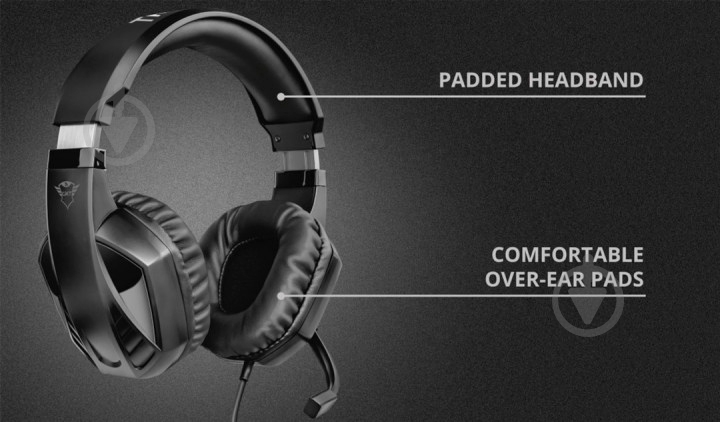 Наушники Trust GXT412 Celaz Gaming Multiplatform Headest black (23373) - фото 9
