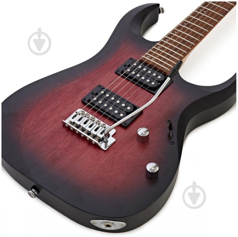 Електрогітара Cort X100 Open Pore Black Cherry Burst (X100 OPBB) - фото 5