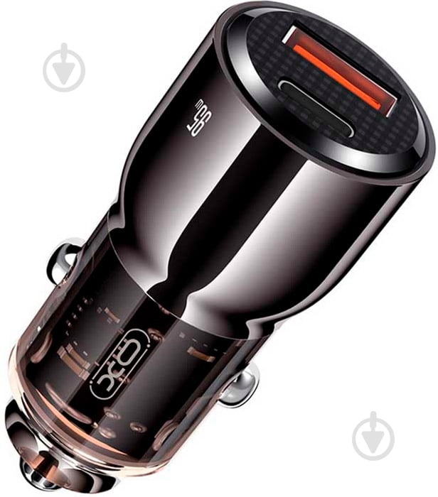 Автомобильное зарядное устройство Xo CC58 1xUSB-A/1xUSB-C 95W Car Charger Gray (CC58_TARNISH) - фото 4 Автомобильное зарядное устройство Xo CC58 1xUSB-A/1xUSB-C 95W Car Charger Gray (CC58_TARNISH) - фото 4