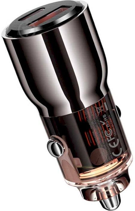 Автомобильное зарядное устройство Xo CC58 1xUSB-A/1xUSB-C 95W Car Charger Gray (CC58_TARNISH) - фото 3 Автомобильное зарядное устройство Xo CC58 1xUSB-A/1xUSB-C 95W Car Charger Gray (CC58_TARNISH) - фото 3