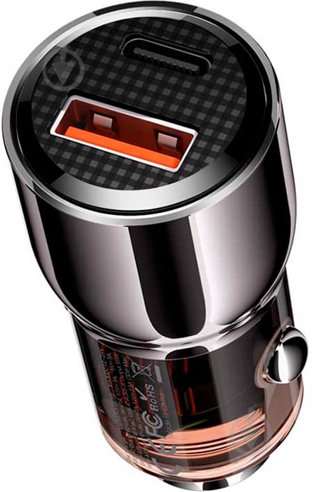 Автомобильное зарядное устройство Xo CC58 1xUSB-A/1xUSB-C 95W Car Charger Gray (CC58_TARNISH) - фото 2 Автомобильное зарядное устройство Xo CC58 1xUSB-A/1xUSB-C 95W Car Charger Gray (CC58_TARNISH) - фото 2