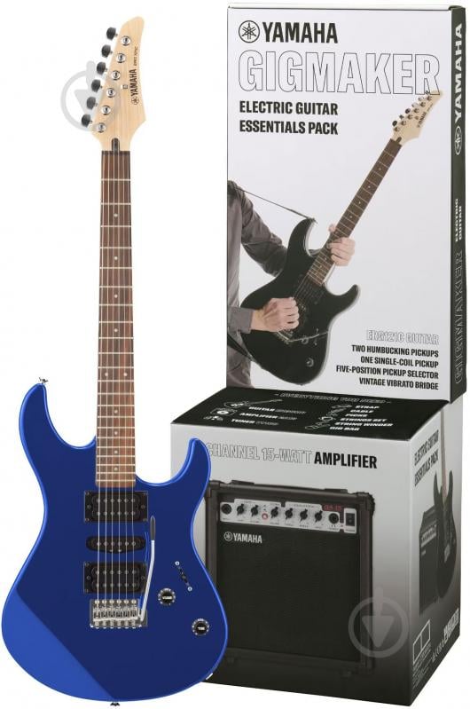 Електрогітара Yamaha Gigmaker ERG121 GPII Metallic Blue Набір для початківців (ERG121GPII MTU) - фото 1