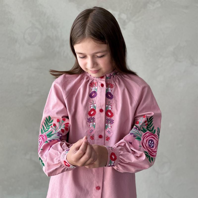 Вышиванка для девочек Эдельвика р.158 розовый 241-25/00 - фото 2 Вышиванка для девочек Эдельвика р.158 розовый 241-25/00 - фото 2
