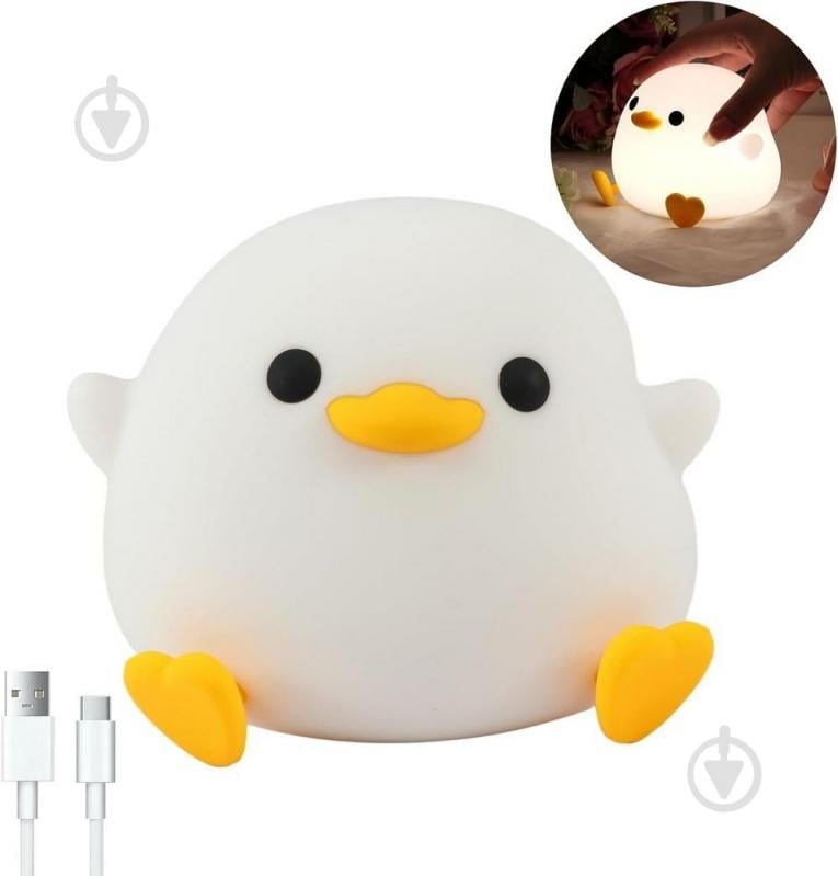 Нічник Shantou Качка прозорий FG241105040L - фото 1 Нічник Shantou Качка прозорий FG241105040L - фото 1