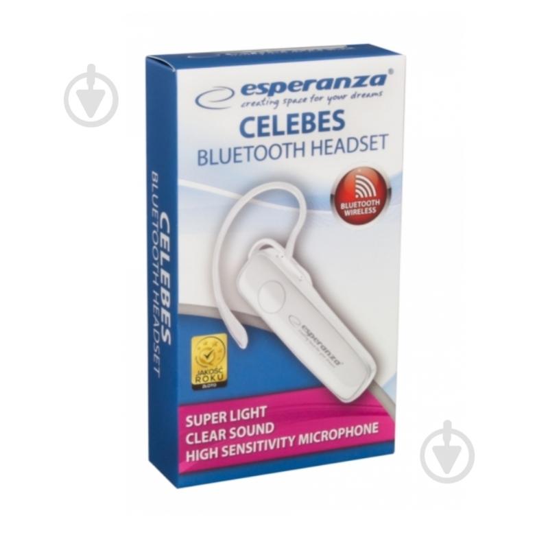 Bluetooth-гарнитура Esperanza Earphone Celebes white (EH184W) - фото 2