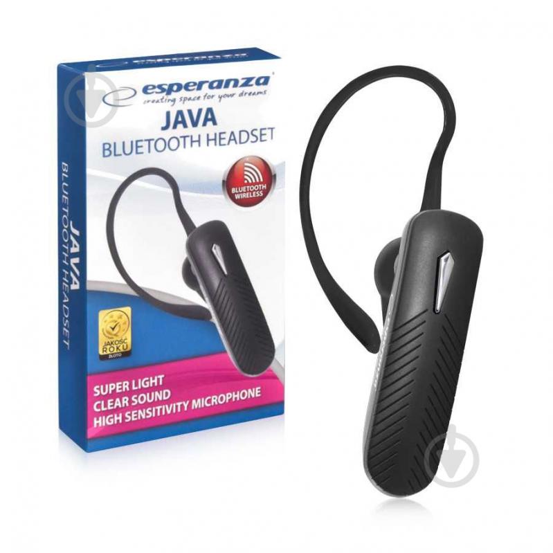 Bluetooth-гарнітура Esperanza Wireless Earphone Juva black (EH183) - фото 2