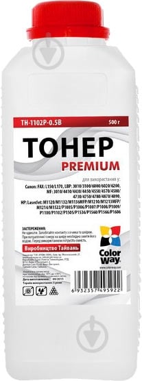 Тонер ColorWay TH-1102P-0.5B - фото 1 Тонер ColorWay TH-1102P-0.5B - фото 1