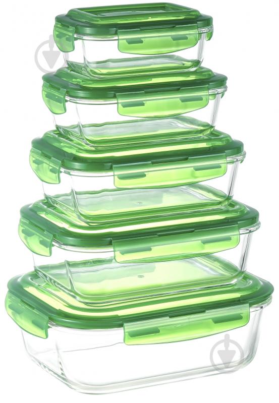 Контейнер для хранения Flamberg Original Rectangular Green 600 мл - фото 7