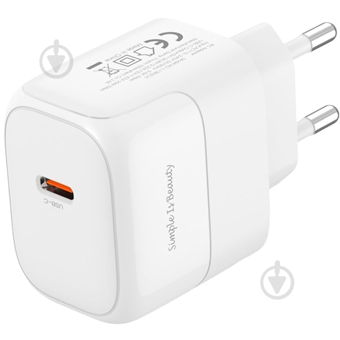 Сетевое зарядное устройство Xo L136 1xUSB-C PD20W White (L136_WHITE) - фото 2 Сетевое зарядное устройство Xo L136 1xUSB-C PD20W White (L136_WHITE) - фото 2