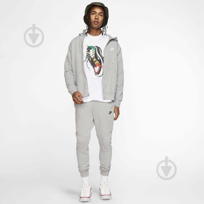 Джемпер Nike M NSW CLUB HOODIE FZ BB BV2645-063 р.L сірий - фото 8