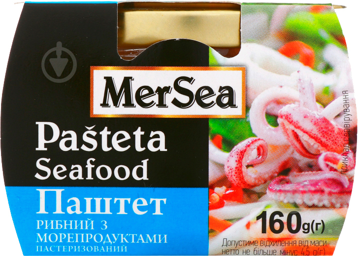 ПаштетТМ "MerSea" рибний з морепродуктами 160 г (4820088413549) - фото 1