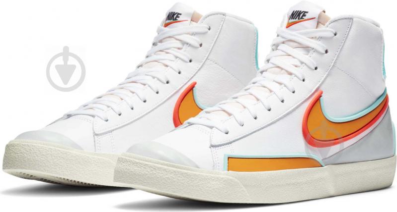 Кеды Nike BLAZER MID '77 INFINITE DA7233-100 р.45 белый - фото 1