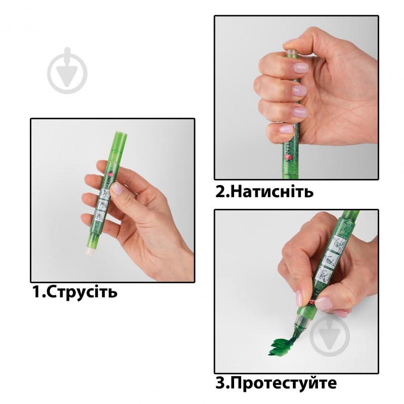 Маркер акварельный Santi Glitter Brush кисть 01 романтичный красный 390750 - фото 5