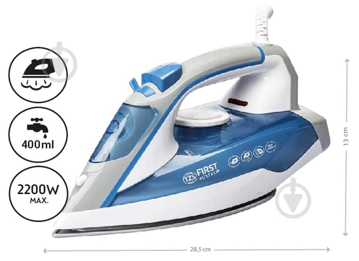Утюг с парогенератором First FA-5618-6 - фото 13 Утюг с парогенератором First FA-5618-6 - фото 13