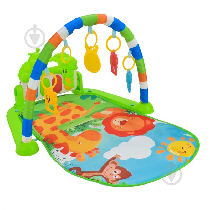 Игровой коврик Shantou с погремушками + музыкальная панель с большими клавишами YT610 - фото 4 Игровой коврик Shantou с погремушками + музыкальная панель с большими клавишами YT610 - фото 4