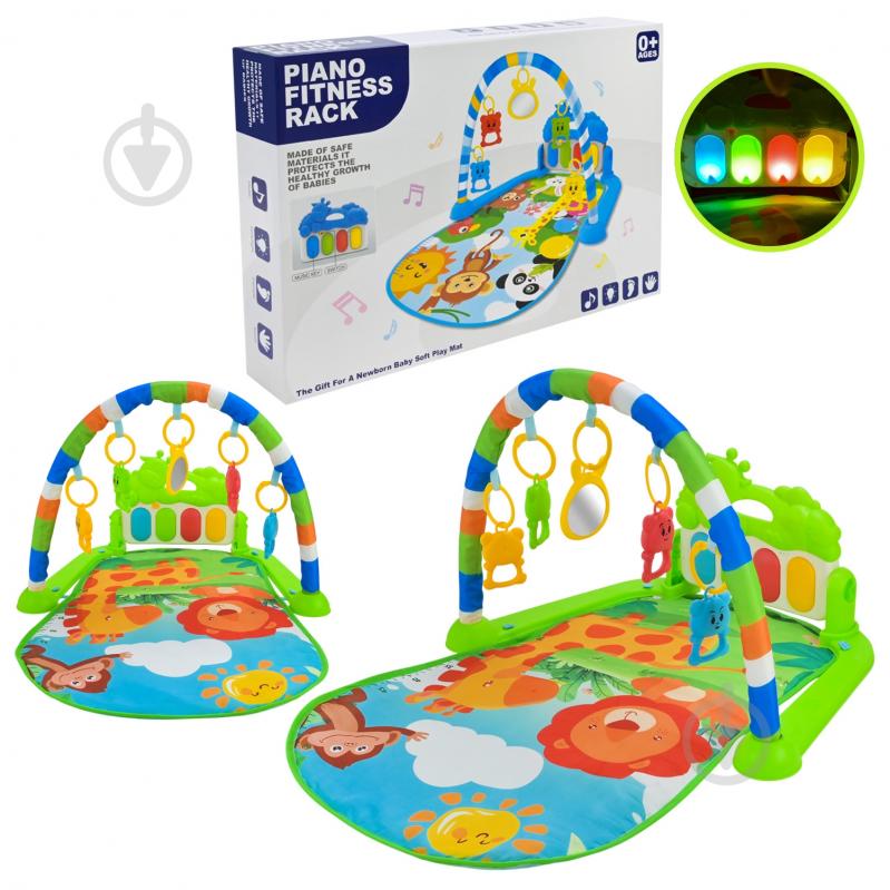 Игровой коврик Shantou с погремушками + музыкальная панель с большими клавишами YT610 - фото 1 Игровой коврик Shantou с погремушками + музыкальная панель с большими клавишами YT610 - фото 1