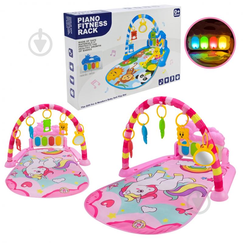 Игровой коврик Shantou с погремушками + музыкальная панель с большими клавишами YT602 - фото 1