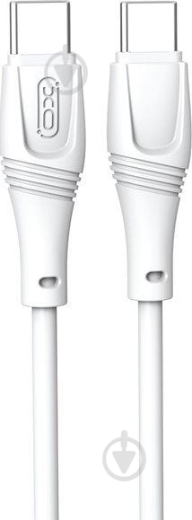 Кабель Xo Zeus Series High Elastic Type-C to Type-C 60W 1 м белый (NBQ239B_White) - фото 1