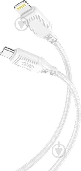 Кабель Xo Braided Type-C to Lightning 27W 1 м белый (NBQ236A_White) - фото 1