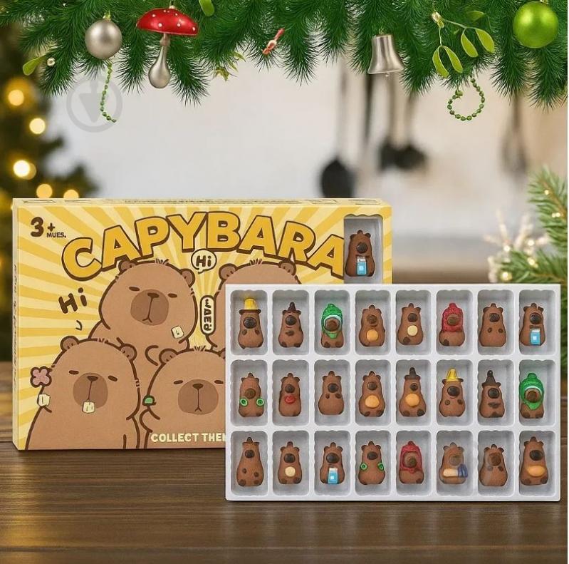 Capybara Адвент календарь Капибара, 24 брелоков - фото 2