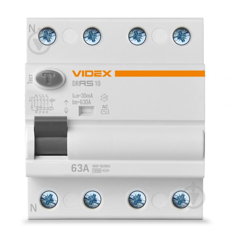 Дифференциальное реле Videx VF-RS10-DR4AC63 27111 - фото 2