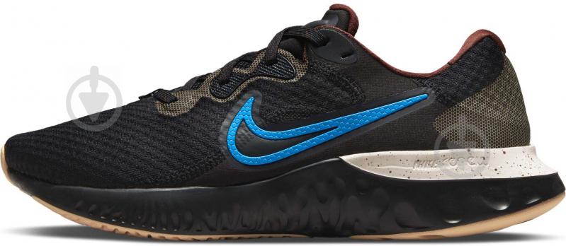 Кросівки чоловічі літні Nike RENEW RUN 2 CU3504-002 р.44,5 чорно-блакитні - фото 3