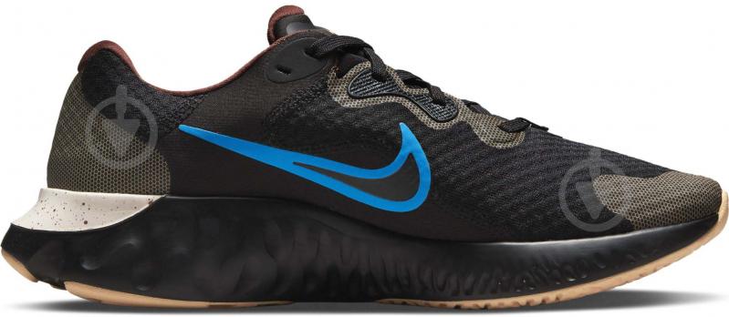 Кросівки чоловічі літні Nike RENEW RUN 2 CU3504-002 р.42 чорно-блакитні - фото 2