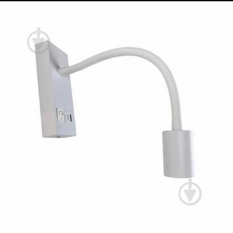 Бра Violux SNAKE USB+Type-C 1x5 Вт білий 552002 - фото 2