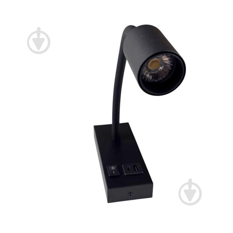 Бра Violux SNAKE USB+Type-C 1x5 Вт чорний 552101 - фото 2 Бра Violux SNAKE USB+Type-C 1x5 Вт чорний 552101 - фото 2