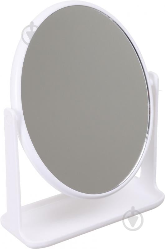 Дзеркало косметичне овальне двостороннє ST 21,3x16 cм біле - фото 2
