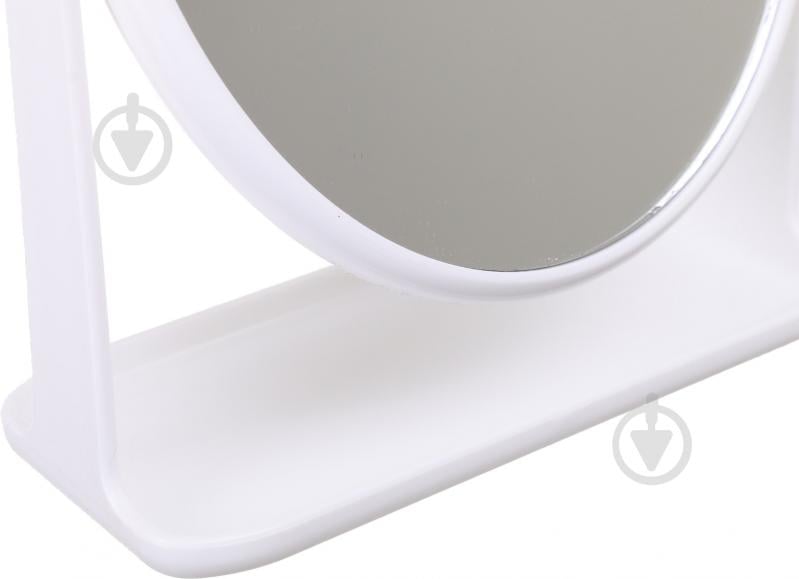 Дзеркало косметичне овальне двостороннє ST 21,3x16 cм біле - фото 3