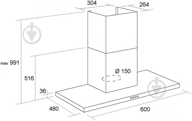 Вытяжка Pyramida HEF 22 (Р-600) - фото 8