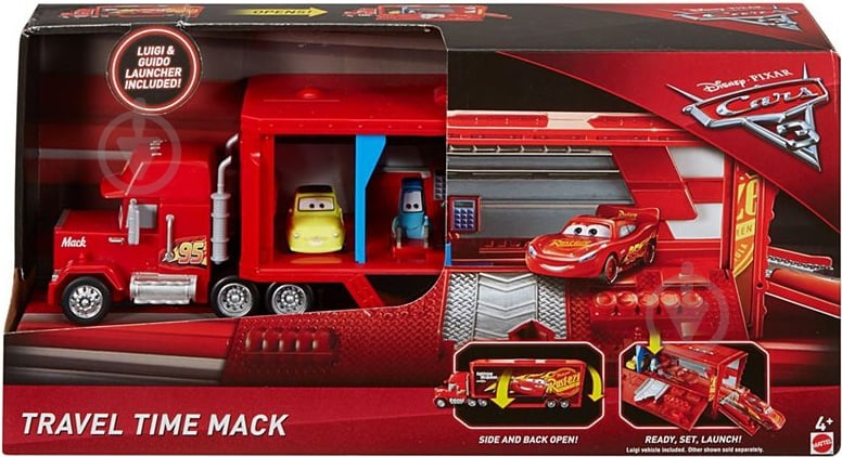 No73ミニカー1/50 箱ありTrendsetters in Trailers ᐉ Грузовик Hot Wheels Мак-трейлер Полный вперед из м/ф «Тачки 3
