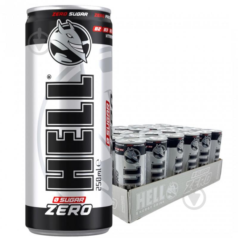 Енергетичний напій HELL Zero Classic 0,25 л - фото 1