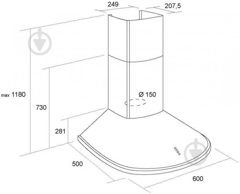 Вытяжка Pyramida BR 60/A INOX - фото 9