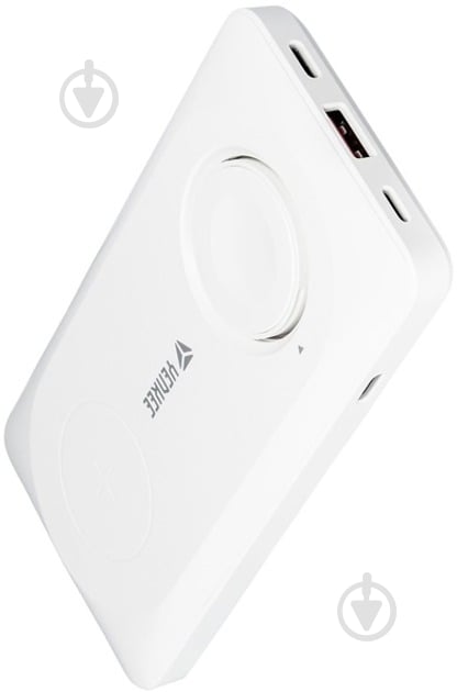 Повербанк YENKEE YPB 510 22.5W PD+Qi Wireless 10000 mAh white (37000006) - фото 2