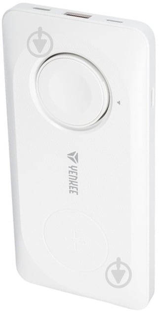 Повербанк YENKEE YPB 510 22.5W PD+Qi Wireless 10000 mAh white (37000006) - фото 1