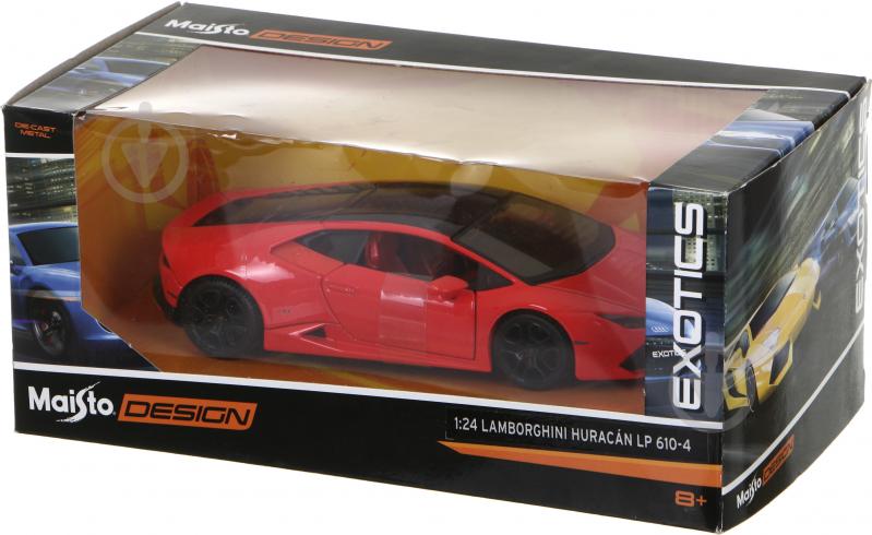 Автомодель Maisto 1:24 Lamborghini Huracan LP 610-4 Тюнинг 32503 red - фото 12