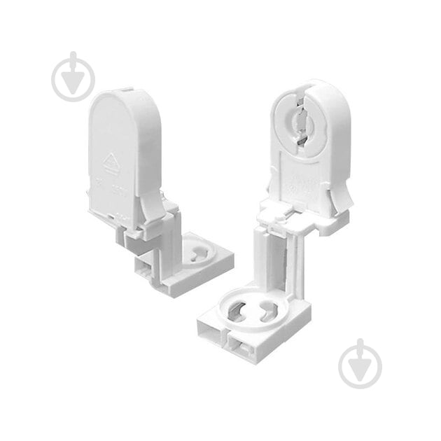 Ламподержатель ELM Т8 (D26MM) G13 термопластик белый TC-05H1 - фото 1 Ламподержатель ELM Т8 (D26MM) G13 термопластик белый TC-05H1 - фото 1