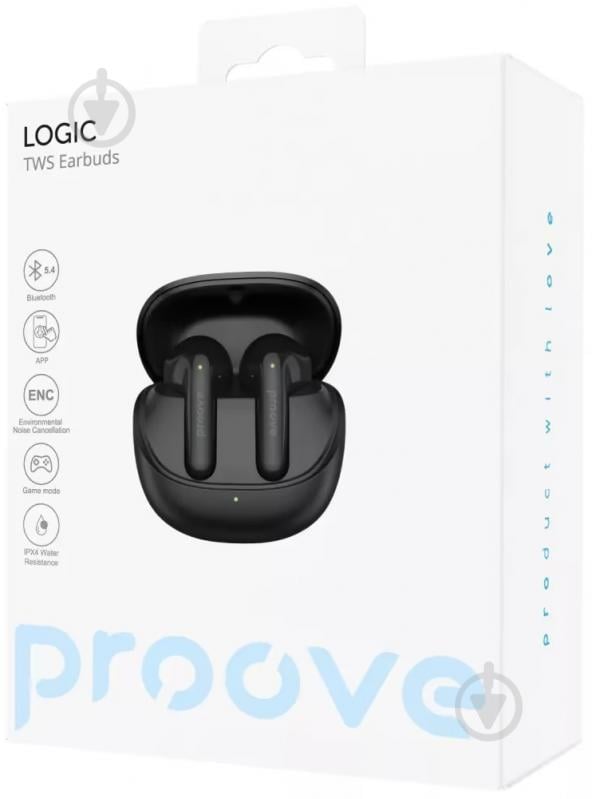 Навушники Proove Logic TWS (APP) black (TWLT54002201) - фото 6 Навушники Proove Logic TWS (APP) black (TWLT54002201) - фото 6