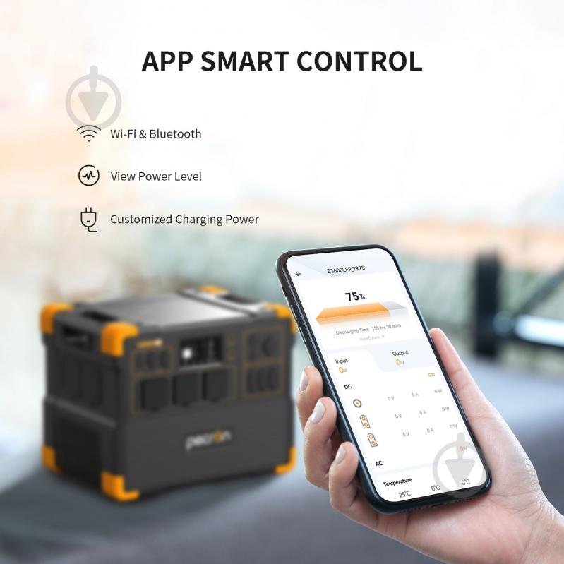 Зарядна станція PECRON E3600LFP 3600W (3072 Вт·год) - фото 6 Зарядна станція PECRON E3600LFP 3600W (3072 Вт·год) - фото 6