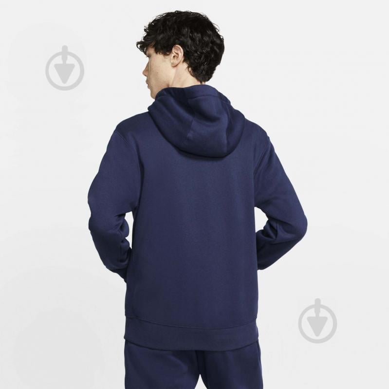 Джемпер Nike M NSW CLUB HOODIE FZ BB BV2645-410 р. L синий - фото 3