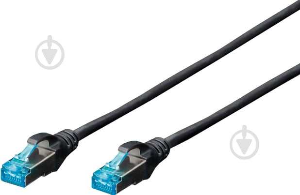 Патч-корд Digitus SF/UTP Cat.5e (DK-1531-030/BL) 3 м черный - фото 1 Патч-корд Digitus SF/UTP Cat.5e (DK-1531-030/BL) 3 м черный - фото 1