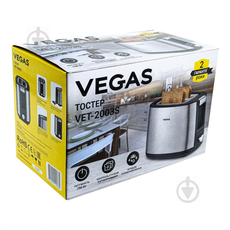 Тостер VEGAS. VET-2003S - фото 3