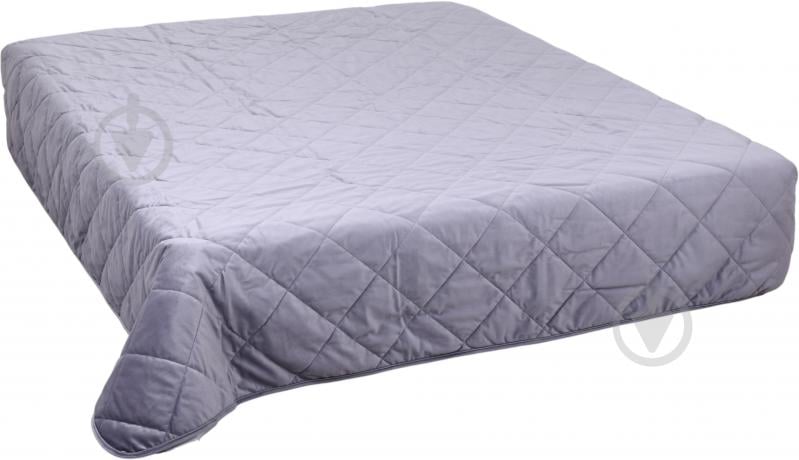 Покривало Velour 3 ромб 240x260 см La Nuit сіро-блакитний